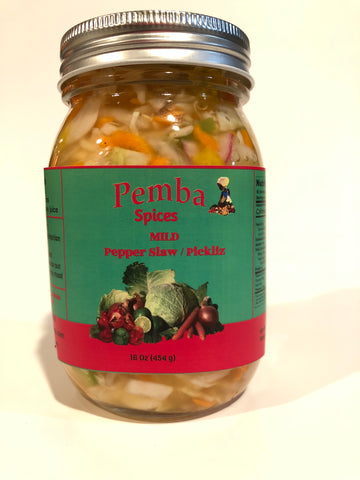 Pickled Cabbage Slaw (MILD) "PIKLIZ"